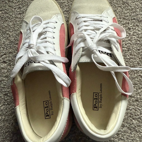 Ralph Lauren Pink and White Sneakers - Picture 10 of 13